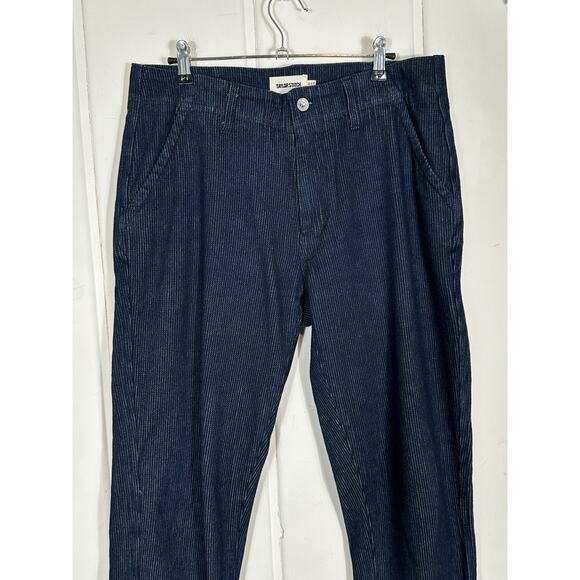 Taylor Stitch Men's The Morse Pant Rinsed Indigo Textured Stripe Size 32X32 - Picture 3 of 16